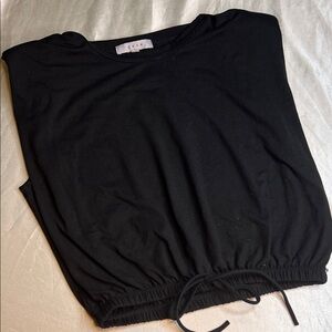 Gaze Black Crop Top